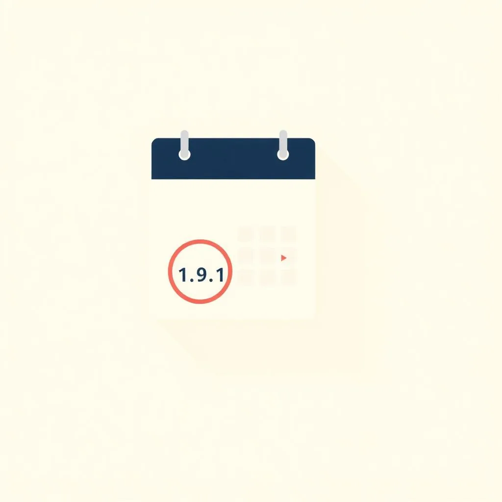 Illustration of a calendar marking an invoice finance facility renewal date