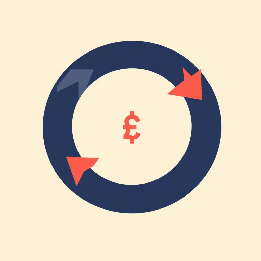 Revolving credit facility illustration showing a flexible drawdown and repayment cycle
